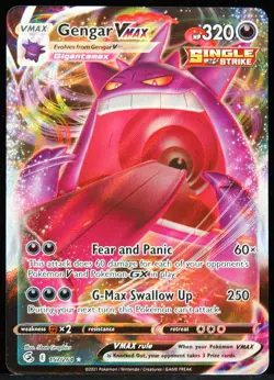 Gengar VMAX #157/264 Fusion Strike NM/M Pokemon Card - Image 1