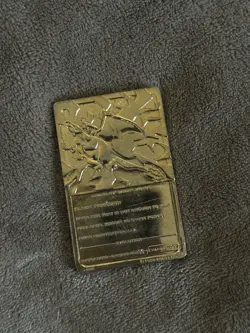 Charizard 1999 Burger King Vintage 23 Karat Gold Plated Card - Image 2
