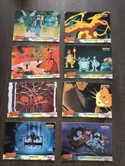 Topps Pokemon Mewtwo Strikes Back Trading Card Set Of 8 - Image 1