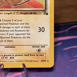 Pokemon Card - Raichu Fossil 29/62 Rare NM - Image 3
