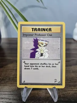 Imposter Professor Oak 73/102 Rare Base Set Unlimited Pokemon Card TCG NM - Image 1