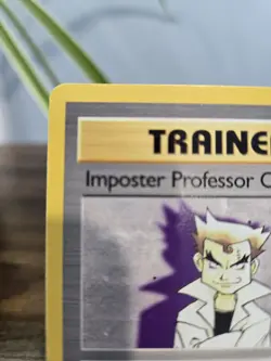 Imposter Professor Oak 73/102 Rare Base Set Unlimited Pokemon Card TCG NM - Image 3