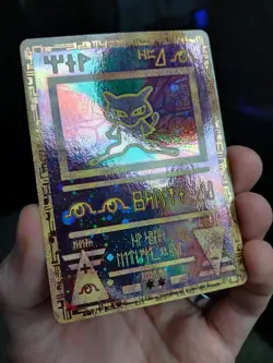 Pokemon TCG Ancient Mew (2000) Movie Holo Promo W/ League Card - NM - Image 3