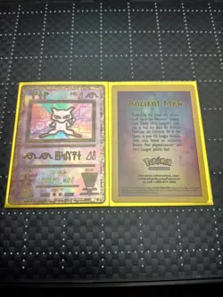Pokemon TCG Ancient Mew (2000) Movie Holo Promo W/ League Card - NM - Image 4