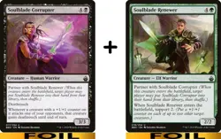 Soulblade Corrupter + Soulblade Renewer ** FOIL ** #17/18 - Battlebond - NM MTG - Image 1