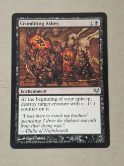 MTG Magic the Gathering Crumbling Ashes Eventide Regular BB - Image 1