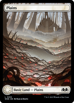 Plains (262) (Full-Art) [Wilds of Eldraine] Magic MTG - Image 1