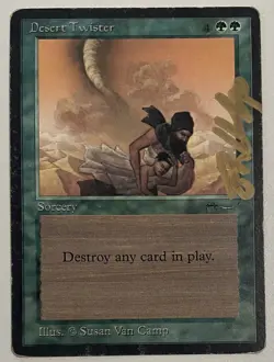 Magic The Gathering MTG DESERT TWISTER Arabian Nights Signed by Susan Van Camp! - Image 1