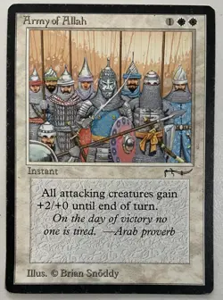 Magic The Gathering MTG ARMY OF ALLAH Dark Arabian Nights! - Image 1