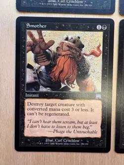 Magic: the Gathering Smother Onslaught x4, Near Mint Non-Foil - Image 2