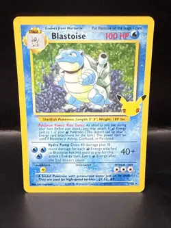Pokemon TCG Blastoise Celebrations: Classic Collection 2/102 Holo Holo Rare C - Image 1