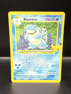 Pokemon TCG Blastoise Celebrations: Classic Collection 2/102 Holo Holo Rare C - Image 3
