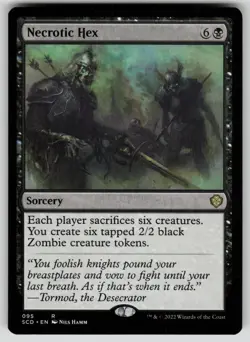 Necrotic Hex Normal R Starter Commander Decks 95 NM - Image 1