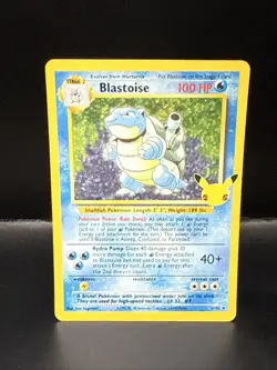 Pokemon TCG Blastoise Celebrations: Classic Collection 2/102 Holo Holo Rare D - Image 1