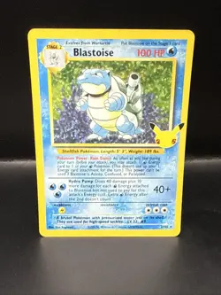Pokemon TCG Blastoise Celebrations: Classic Collection 2/102 Holo Holo Rare E - Image 1