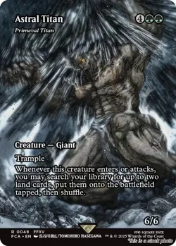 Astral Titan - Primeval Titan (Showcase) [FCA - 48] - NM TCG MTG - Image 1