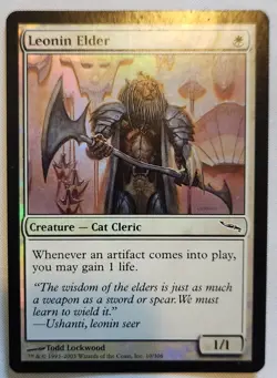 MTG Magic [x1] Leonin Elder [x1] FOIL Mirrodin LP/M - Image 1