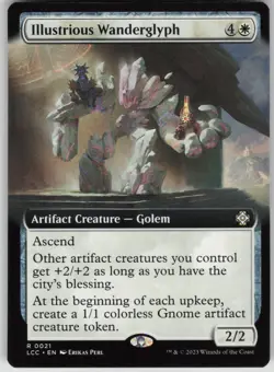 MTG TCG Illustrious Wanderglyph (Extended Art) R The Lost Caverns of Ixalan 21 - Image 1