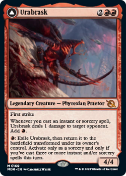Urabrask // The Great Work [March of the Machine] Magic MTG - Image 1