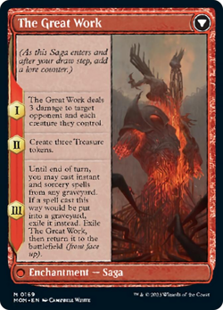 Urabrask // The Great Work [March of the Machine] Magic MTG - Image 2