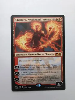 MTG Chandra, Awakened Inferno (M20) Core Set 2020 Regular Mythic 127/280 - Image 1