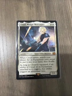 Mtg. Cloud, Midgar Mercenary. Final Fantasy. Pack Fresh - Image 1