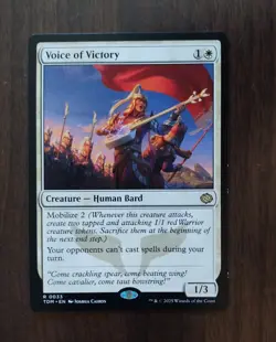 Voice of Victory Regular LP #0033 English 2025 MTG 1W 1/3 - Image 1