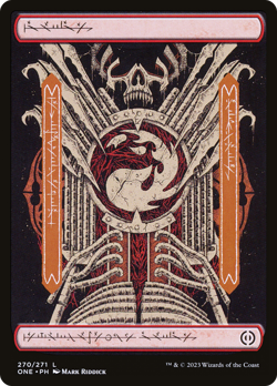 Mountain (270) (Phyrexian) [Phyrexia: All Will Be One] Magic MTG - Image 1