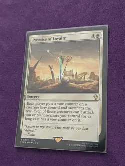 Promise of Loyalty (Surge Foil) #249 (NM) Final Fantasy FIC Magic MTG - Image 2