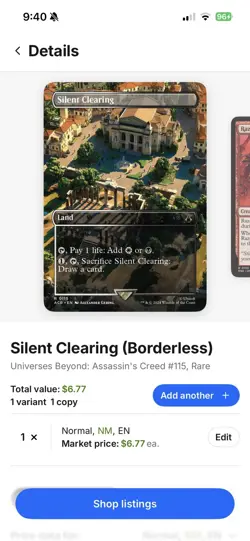 Wizards Silent Clearing Assassin's Creed Rare Foil Borderless 0115 EN - Image 5