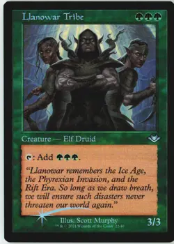 Llanowar Tribe (Retro Frame) 22 Uncommon Modern Horizons Foil Near Mint - Image 2
