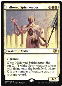 HALLOWED SPIRITKEEPER 8 RARE COMMANDER 2014 MAGIC: THE GATHERING NM - Image 1