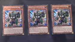 French Yugioh Dinowrestler Pankratops BLHR-FR070 Secret 1st Edition Nm X3 - Image 1