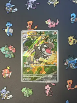 Pokemon TCG: Tyrunt MEP 070, (FULL ART) Perfect Order HOLO Black Star NM A1-59 - Image 1