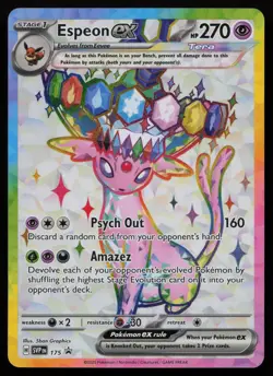 Espeon ex SVP 175 Holo Promo Scarlet & Violet Promo Pokemon English NM - Image 1