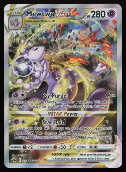 Mewtwo VSTAR GG44/GG70 Holo Crown Zenith Galarian Gallery Pokemon English NM - Image 1