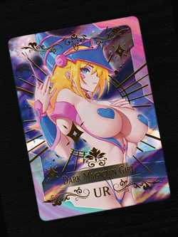 Yu-Gi-Oh Dark Magician Girl Waifu Sexy Anime UR Card Stamped Custom Orica Holo - Image 3
