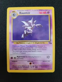 Pokemon Fossil Red Logo 3rd Print 1999 2000 Haunter 21/62 - Image 1
