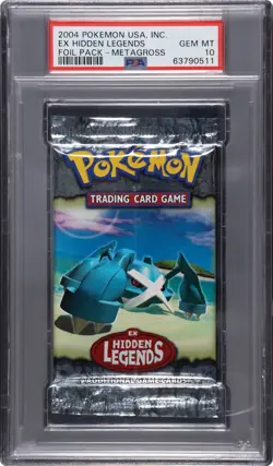2004 Pokemon EX Hidden Legends Foil Booster Metagross Art PSA 10 GEM MINT POP 4 - Image 1