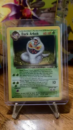 Dark Arbok 2/82 Team Rocket Holo Rare Unlimited Pokemon TCG *SWIRL* - Image 1
