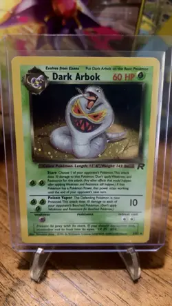 Dark Arbok 2/82 Team Rocket Holo Rare Unlimited Pokemon TCG *SWIRL* - Image 3