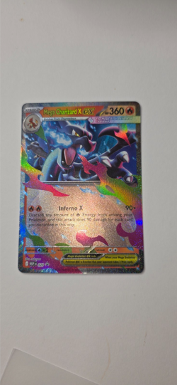 Pokemon TCG Mega Charizard X ex 029 Me: Mega Evolution Promo Holo NM - Image 1