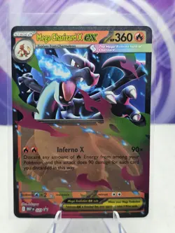 Mega Charizard X ex 029 Me: Mega Evolution Promo Holo Pokemon NM - Image 1