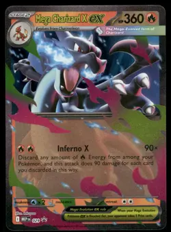 2025 Mega Charizard X ex - 029 Promo Holo NM ME: Mega Evolution Promo Pokemon - Image 1