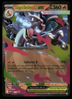 2025 Mega Charizard X ex - 029 Promo Holo NM ME: Mega Evolution Promo Pokemon - Image 1