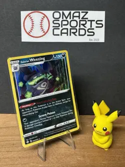 Galarian Weezing #042/072 Holo Rare Pokemon Card - Shining Fates - NM - Image 1