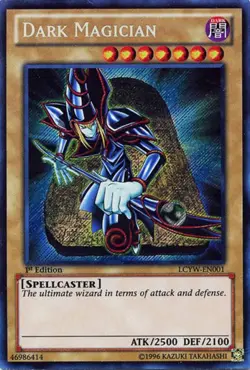 1x (LP) Dark Magician - LCYW-EN001 - Secret Rare - 1st Edition YuGiOh - Image 1