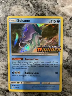Pokemon Suicune SM149 Sun & Moon Lost Thunder Prerelease Promo Holo 110 HP - Image 1