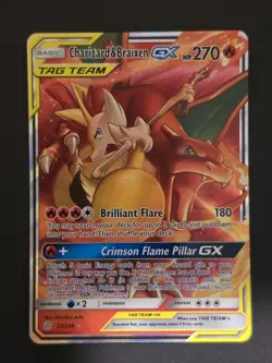 Pokemon TCG: Charizard & Braixen GX - SM - Cosmic Eclipse (SM12) #22/236 NM - Image 1