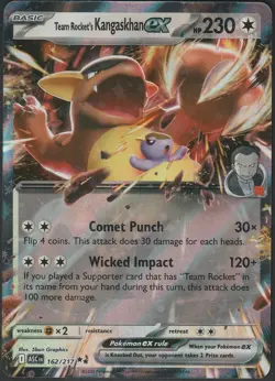 Team Rocket's Kangaskhan ex 162/217 Double Rare Ascended Heroes Pokemon NM - Image 1